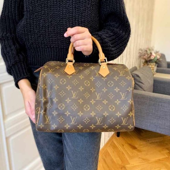 Louis Vuitton Handbags - Auth Louis Vuitton Speedy 30 Satchel #43398L19